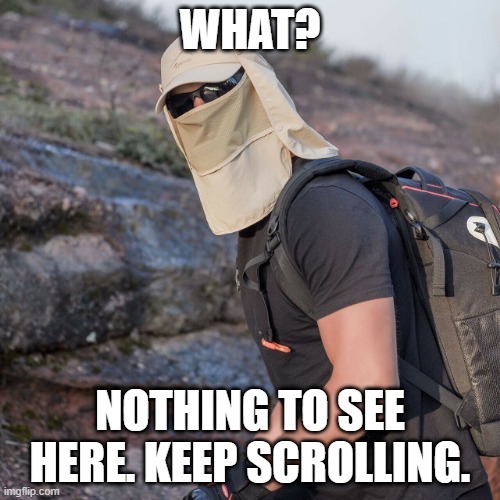 Nothing to see here | WHAT? NOTHING TO SEE HERE. KEEP SCROLLING. | image tagged in keep scrolling | made w/ Imgflip meme maker