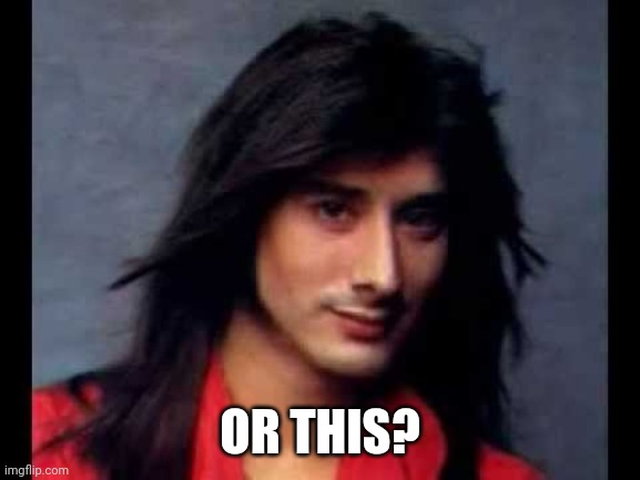 Steve Perry | OR THIS? | image tagged in steve perry | made w/ Imgflip meme maker