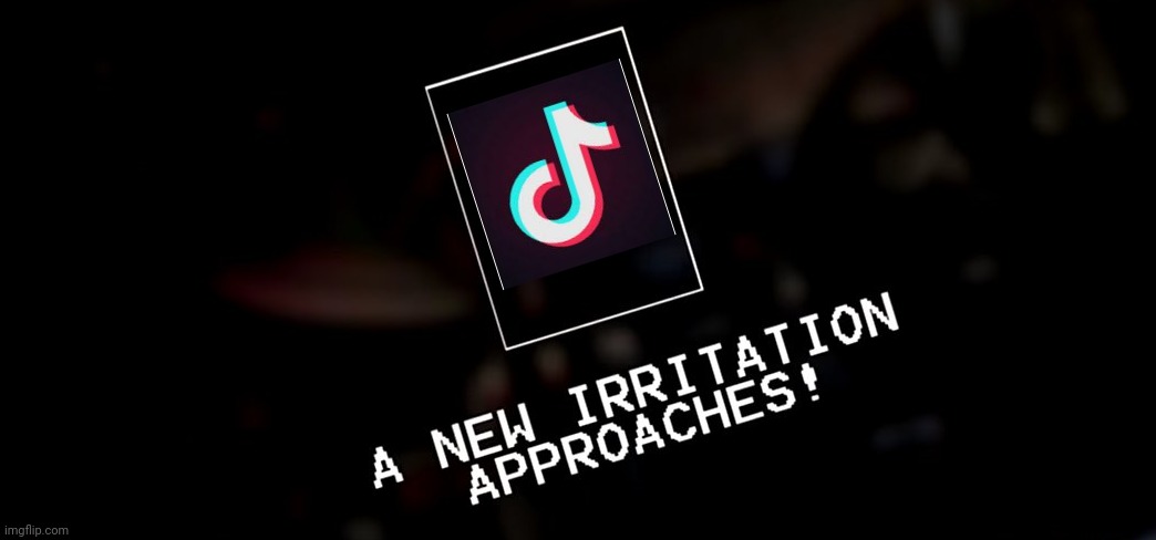 A New Irritation Approaches! | image tagged in a new irritation approaches,memes,tik tok | made w/ Imgflip meme maker