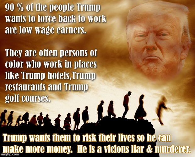 Trump Kills Workers | image tagged in trump kills workers | made w/ Imgflip meme maker