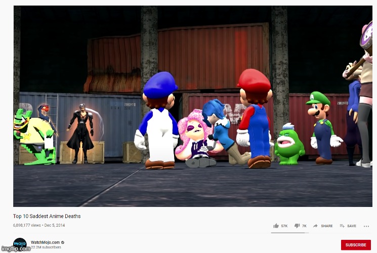 saddest anime death | image tagged in top 10 saddest anime deaths,smg4 | made w/ Imgflip meme maker