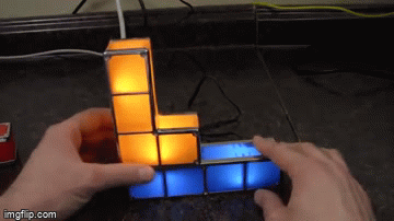 Creative LED Tetris Stackable Desk Lamp/Night Light – hazeljaryjar.com