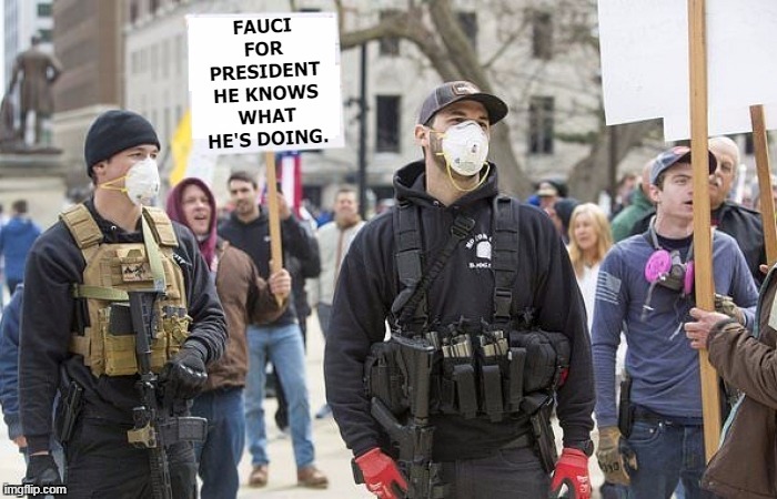 FAUCI FOR PRESIDENT
HE KNOWS WHAT HE'S DOING. | image tagged in coronavirus,covid-19,trump,incompetence | made w/ Imgflip meme maker