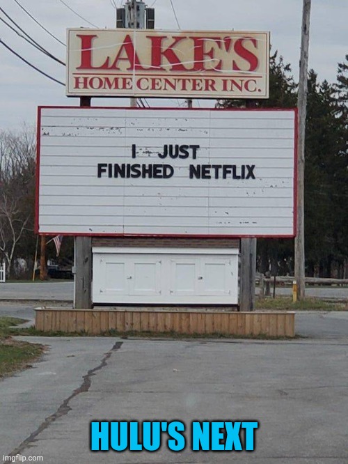 During quarantine there's no "chill" | HULU'S NEXT | image tagged in netflix | made w/ Imgflip meme maker
