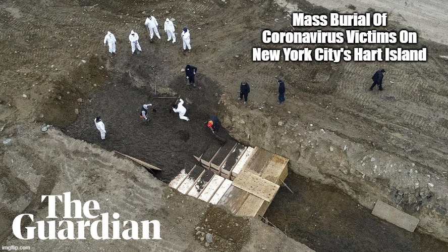Mass Burial Of Coronavirus Victims On New York City's Hart Island | made w/ Imgflip meme maker