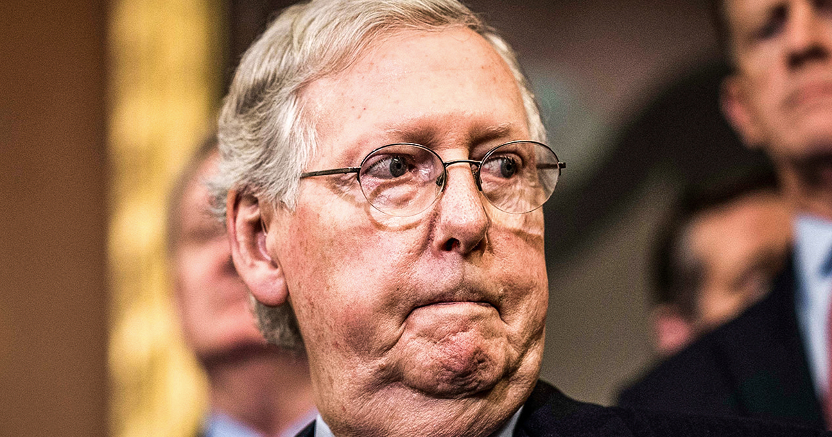 High Quality Mitch McConnell angry frustrated Blank Meme Template