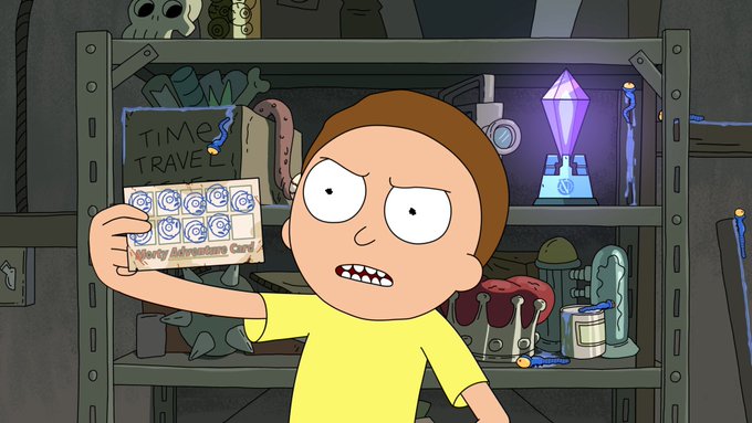 Morty punch card Blank Meme Template