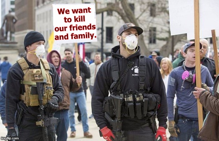 The difference between a conservative and a zombie is not spacious. | We want to kill our friends and family. | image tagged in coronavirus,covid-19,idiots | made w/ Imgflip meme maker