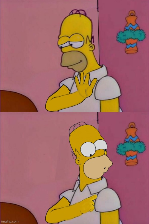 High Quality Homers Drake Hotline Bling Blank Meme Template