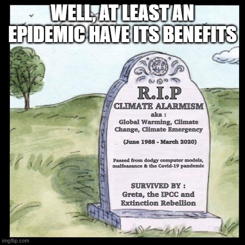 WELL, AT LEAST AN EPIDEMIC HAVE ITS BENEFITS | image tagged in coronavirus,climate change,memes | made w/ Imgflip meme maker