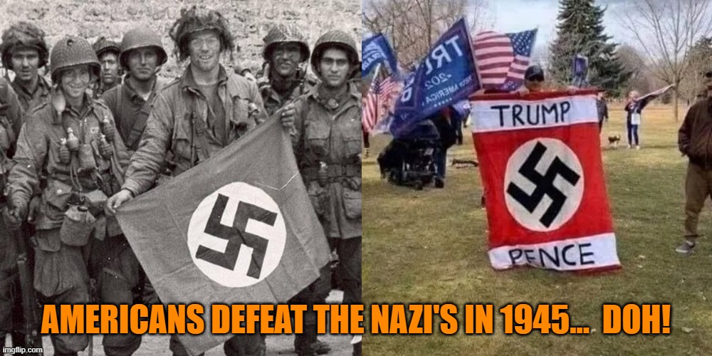 Contemptibles | AMERICANS DEFEAT THE NAZI'S IN 1945...  DOH! | image tagged in contemptibles | made w/ Imgflip meme maker