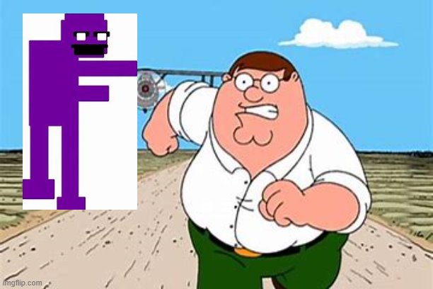 The man behind peter griffin | image tagged in peter griffin,purple guy | made w/ Imgflip meme maker