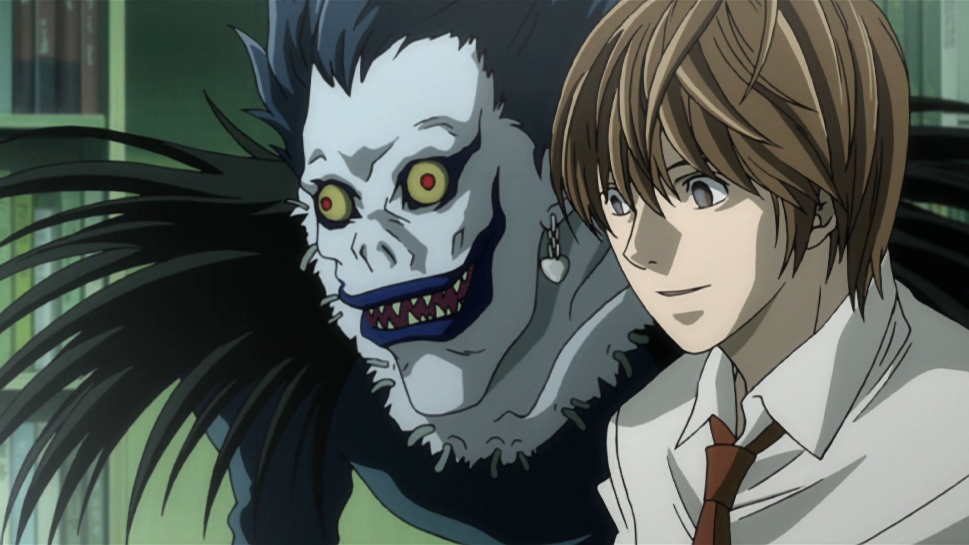 Light and Ryuk Blank Meme Template