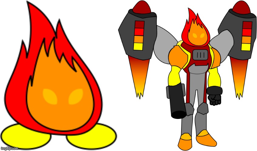 image tagged in pyro the fireball,pyro in his war form | made w/ Imgflip meme maker