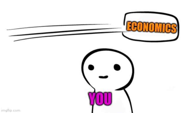 Over Your Head | ECONOMICS YOU | image tagged in over your head | made w/ Imgflip meme maker