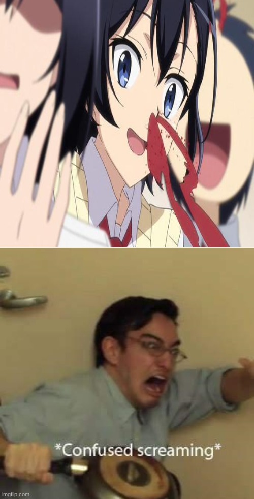 Anime am I right | image tagged in anime,confused screaming | made w/ Imgflip meme maker