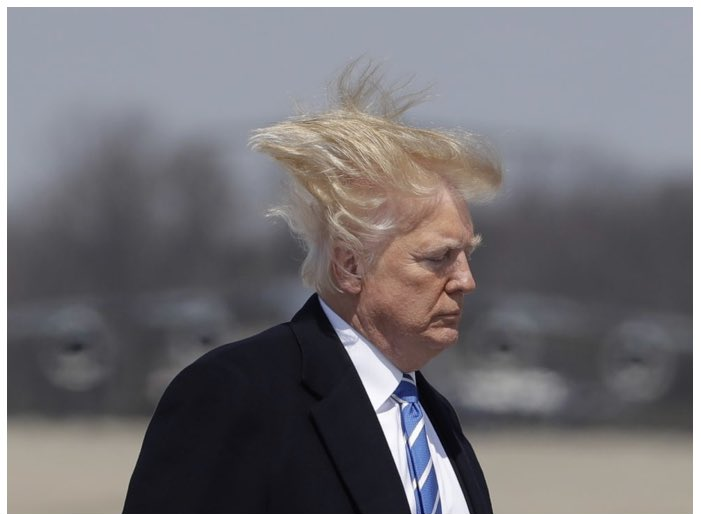 Trump Bad Hair Day Blank Meme Template