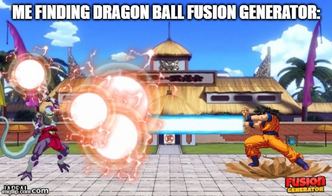 Supreme Kai Frieler Broly vs Goku? Perfection | ME FINDING DRAGON BALL FUSION GENERATOR: | image tagged in goku,fusion,frieza,kamehameha,broly,cooler | made w/ Imgflip meme maker
