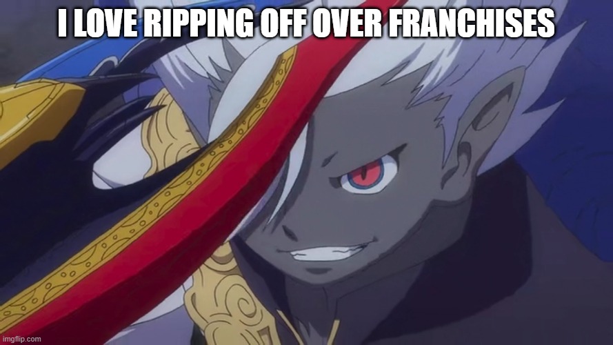 Yami Enma Grin | I LOVE RIPPING OFF OVER FRANCHISES | image tagged in truly i'm on a whole other level | made w/ Imgflip meme maker