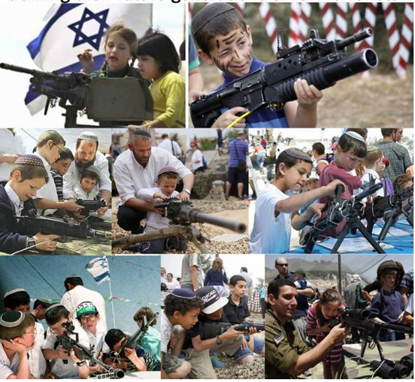 Israeli Kids with Guns Blank Meme Template