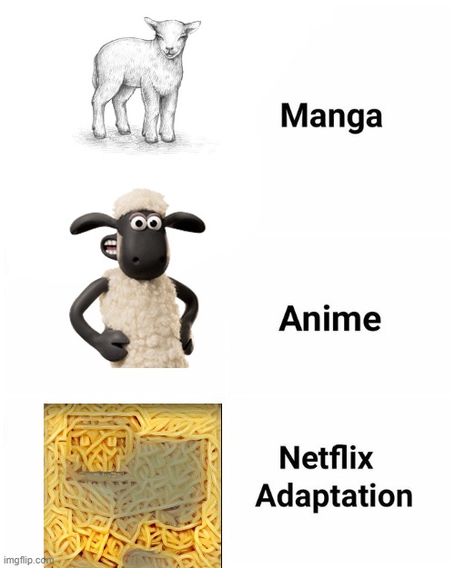 Sheep are just awesome | image tagged in netflix adaptation,minecraft,sheep | made w/ Imgflip meme maker
