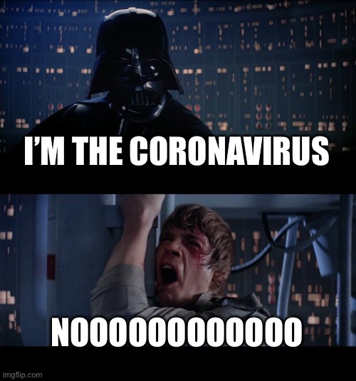 Star Wars No | I’M THE CORONAVIRUS; NOOOOOOOOOOOO | image tagged in memes,star wars no | made w/ Imgflip meme maker