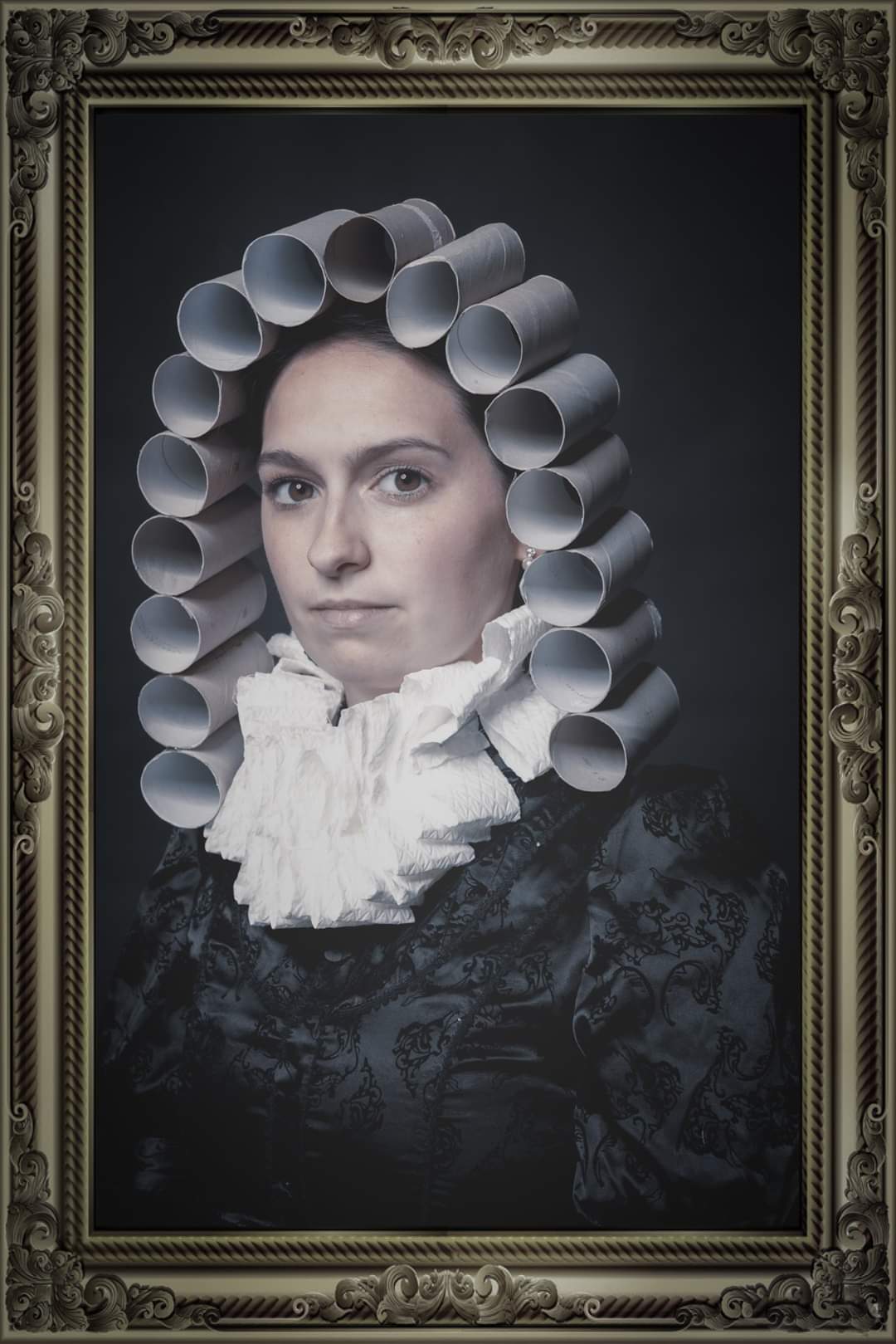Burgeois Corona Portrait Blank Meme Template