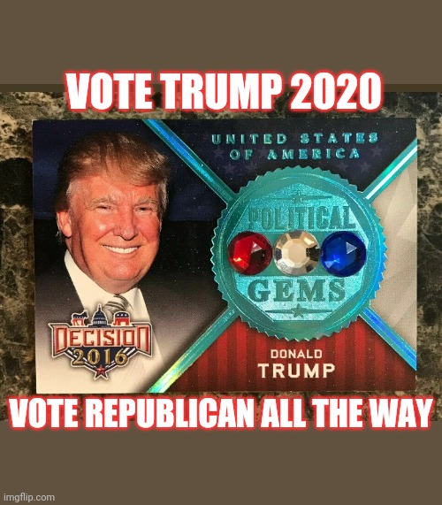 VOTE TRUMP 2020 VOTE REPUBLICAN ALL THE WAY | made w/ Imgflip meme maker