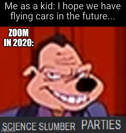 Me as a kid: I hope we have flying cars in the future... ZOOM IN 2020: | image tagged in 2020,quarantine,zoom | made w/ Imgflip meme maker