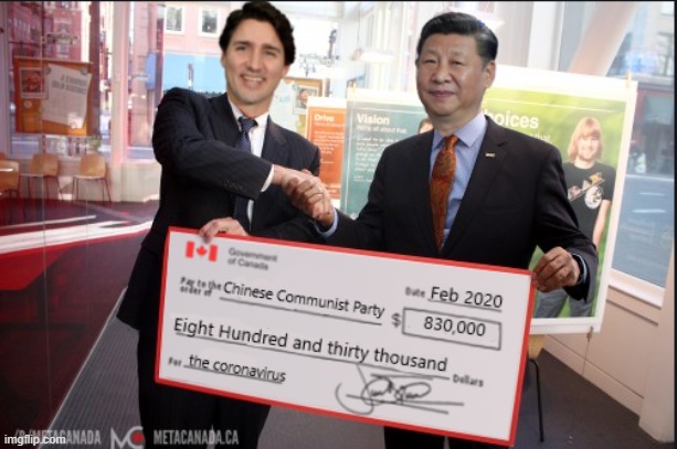 He loves his China | image tagged in justin trudeau,trudeau,meanwhile in canada,coronavirus,idiot,moron | made w/ Imgflip meme maker