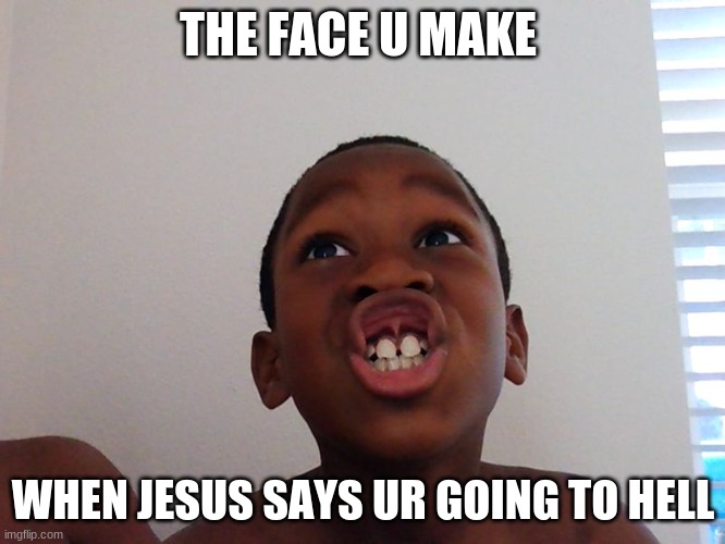 the face u make | THE FACE U MAKE; WHEN JESUS SAYS UR GOING TO HELL | image tagged in pie charts | made w/ Imgflip meme maker