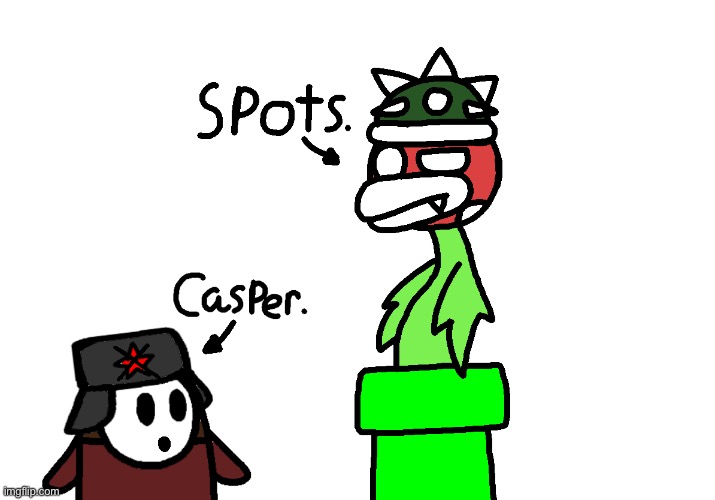 Spots and Casper. | made w/ Imgflip meme maker