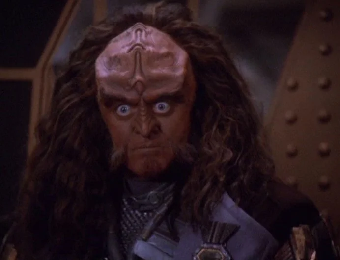 High Quality Gowron Stares Blank Meme Template