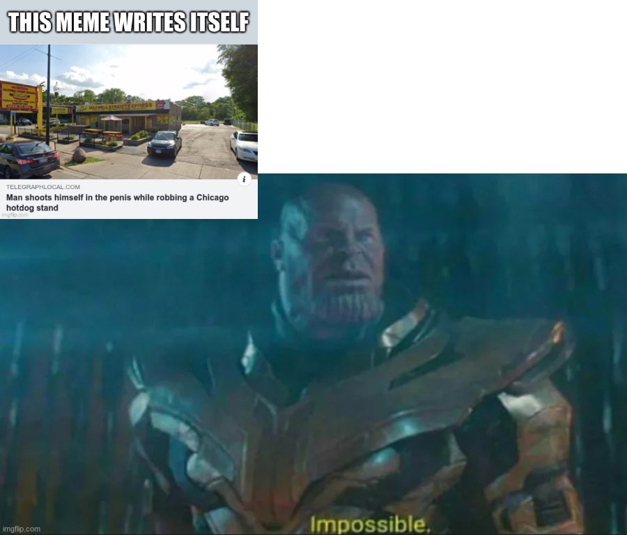 Impossible | image tagged in thanos impossible | made w/ Imgflip meme maker