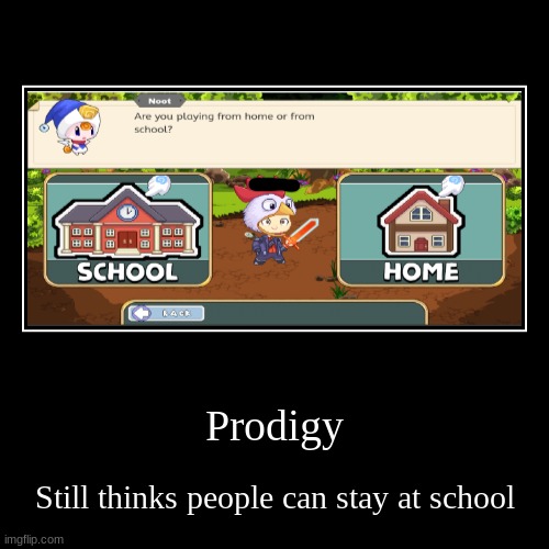 is prodigy actually made by prodigy's? | image tagged in memes,demotivationals | made w/ Imgflip demotivational maker