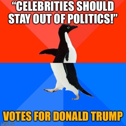 First Reagan and then Trump. Ahnold as Governor of CA, and Clint Eastwood got a speaking role at the '12 GOP convention. | image tagged in celebrities,donald trump,conservative hypocrisy,conservative logic,celebrity,ronald reagan | made w/ Imgflip meme maker