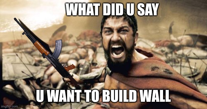 WHAT DID U SAY; U WANT TO BUILD WALL | made w/ Imgflip meme maker