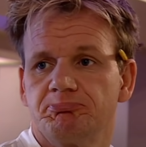 Disappointed Ramsay Blank Meme Template