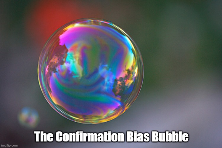  The Confirmation Bias Bubble | made w/ Imgflip meme maker