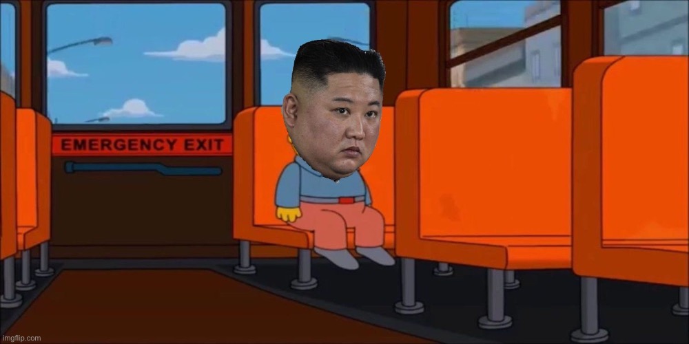 Too many trips to the buffet | image tagged in kim jong un,ralph wiggum | made w/ Imgflip meme maker