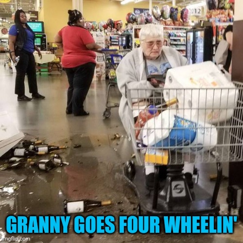 She'll show that Vin Diesel a thing or two | GRANNY GOES FOUR WHEELIN' | image tagged in granny | made w/ Imgflip meme maker