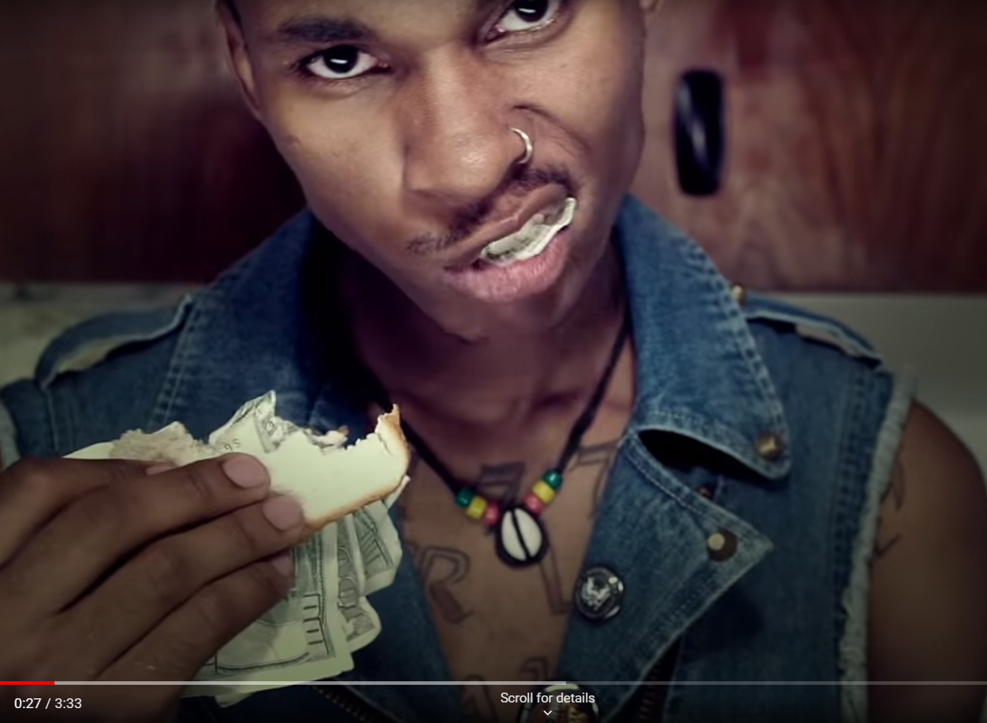 High Quality man eating money Blank Meme Template