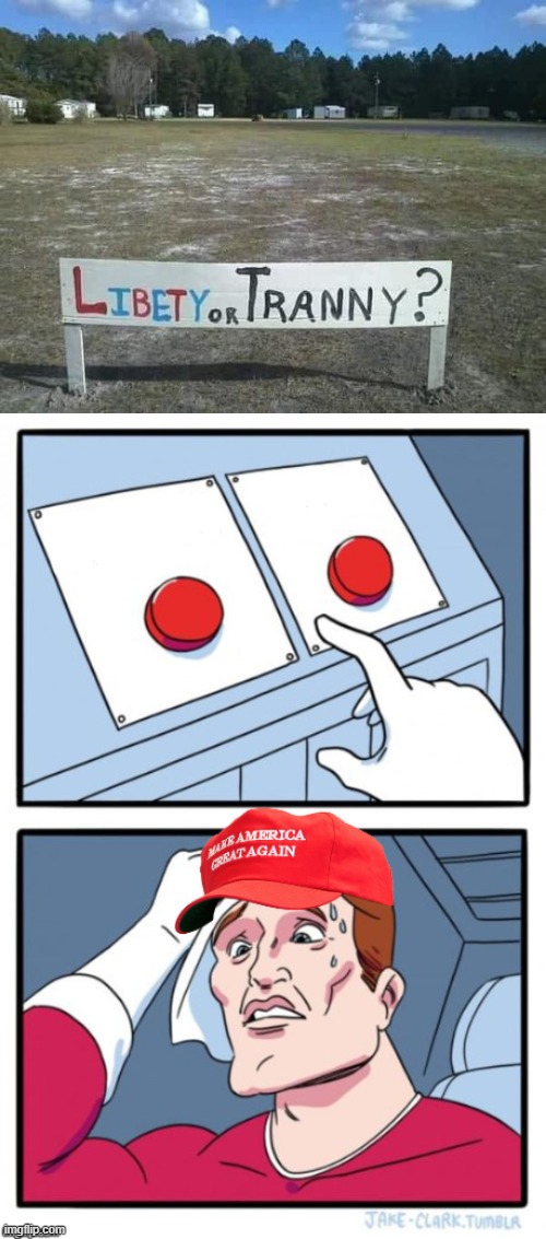 image tagged in two button maga hat | made w/ Imgflip meme maker
