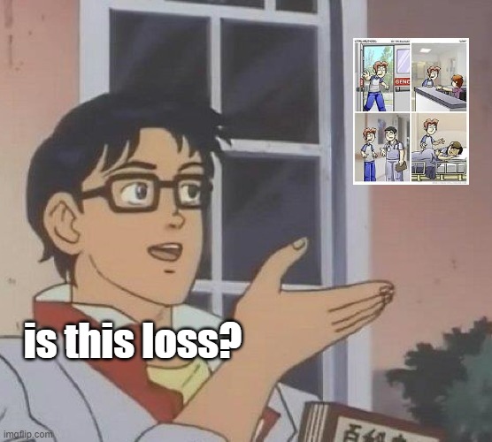 Is This A Pigeon | is this loss? | image tagged in memes,is this a pigeon | made w/ Imgflip meme maker