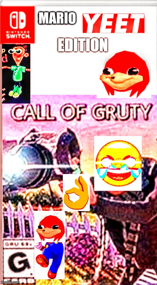 Call of Gruty | MARIO | image tagged in call of gruty | made w/ Imgflip meme maker