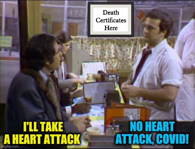 I'LL TAKE A HEART ATTACK NO HEART ATTACK, COVID! | made w/ Imgflip meme maker