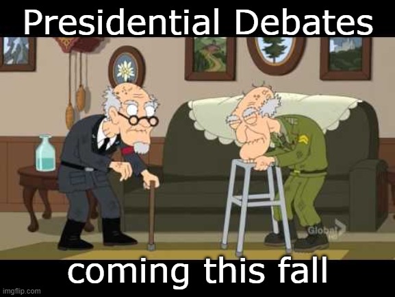 2020 Debates | Presidential Debates; coming this fall | image tagged in presidential debate,joe biden,donald trump | made w/ Imgflip meme maker