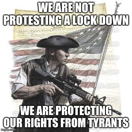 We have had it with official lies | WE ARE NOT PROTESTING A LOCK DOWN; WE ARE PROTECTING OUR RIGHTS FROM TYRANTS | image tagged in american patriot,our rights are not for sale,constitution,we will not trade rights for safety,breakout,this we will defend | made w/ Imgflip meme maker