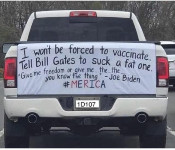 I won't be forced to vaccinate! | image tagged in vaccinations,vaccines,bill gates,covid-19,suck a fat one,freedom in murica | made w/ Imgflip meme maker