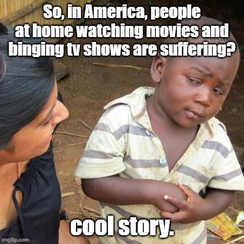 Suffering is relative to how you begin. We all fall off the pedestal